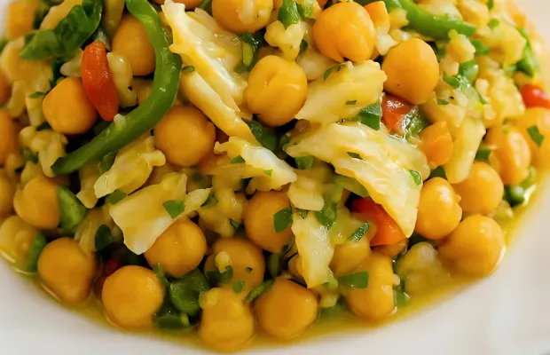Healthy Chickpea & Salt Cod Salad Recipe | Bacalhau with Vegetables